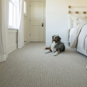 tan synthetic wall to wall carpet