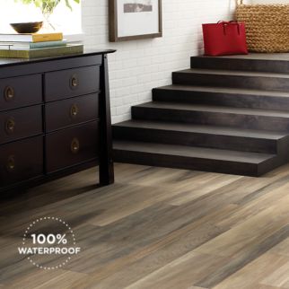 light brown luxury vinyl plank flooring