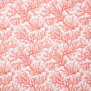 coral pattern fabric swatch