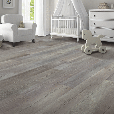 warm grey luxury vinyl tile flooring