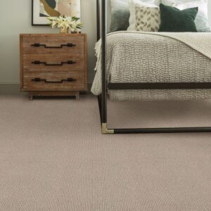tan synthetic wall to wall carpet