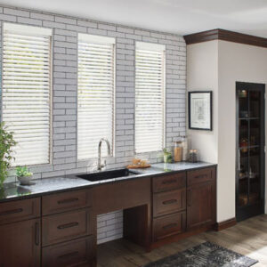 blinds in kitchen