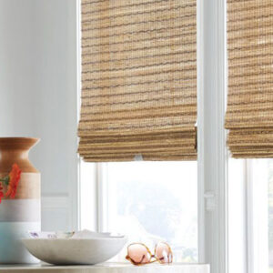 natural woven brown blind