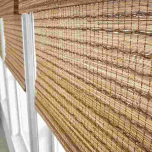 natural woven brown blind